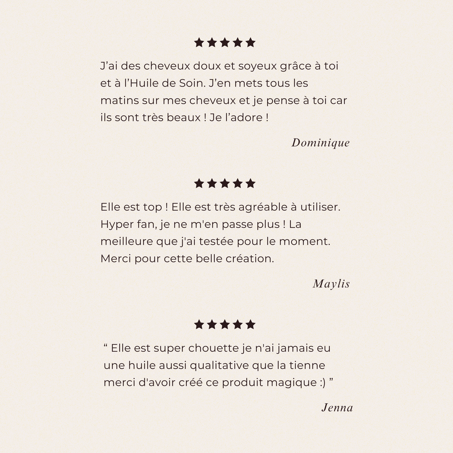 L'Huile de Soin